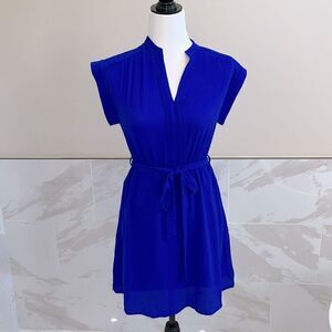 Monteau Dress Juniors Small Cobalt Blue Fit Flare Elastic Waist. Size S